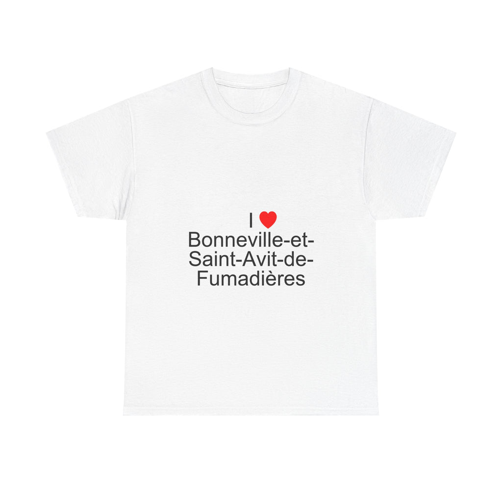 T-Shirt Ich liebe Bonneville-et-Saint-Avit-de-Fumadières