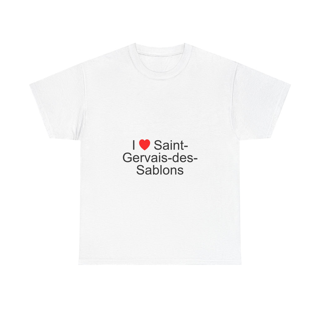 T-shirt I love saint-gervais-des-sablons
