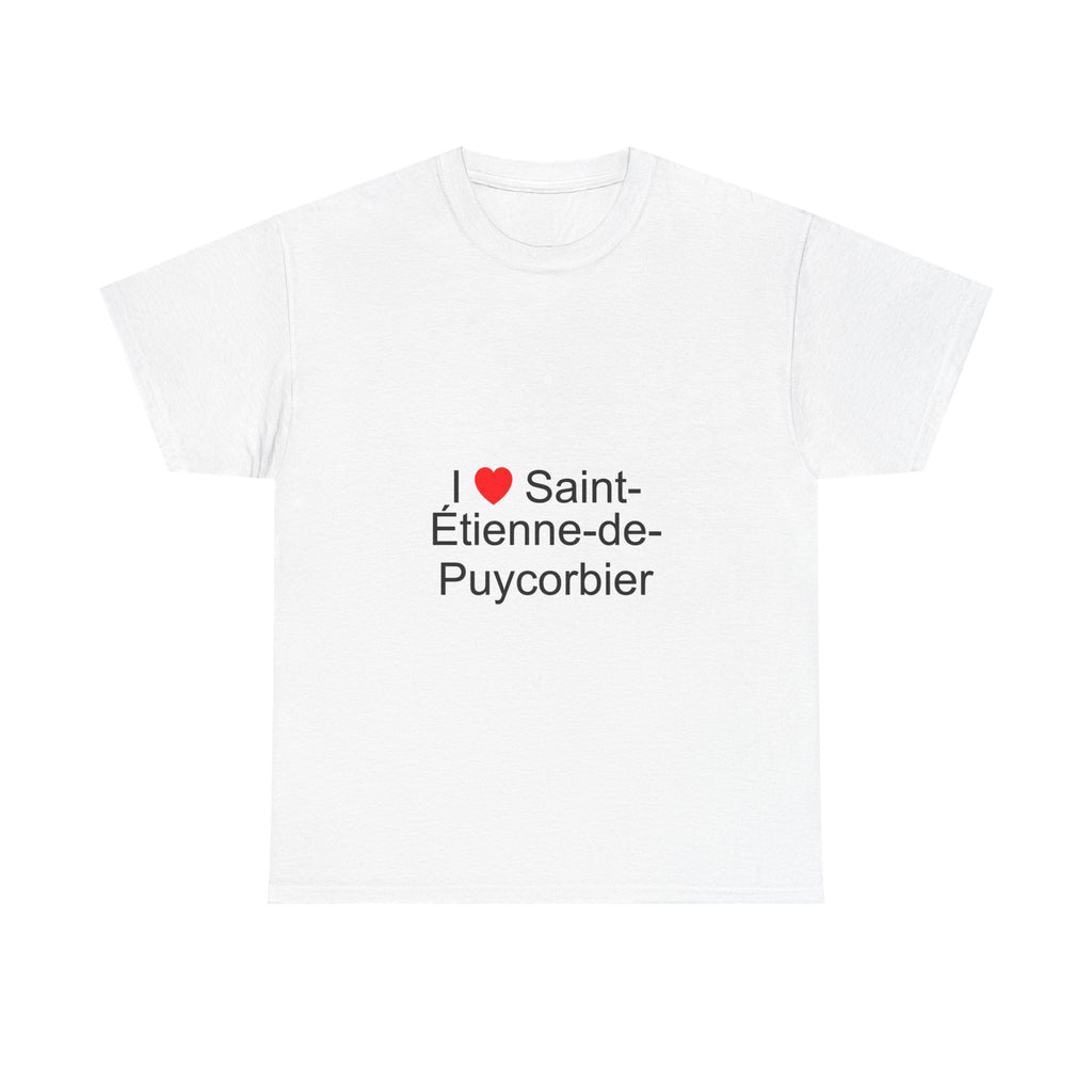 T-shirt I love saint-étienne-de-puycorbier