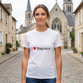 Photo portée du T-shirt I love bagneux en décor Bagneux