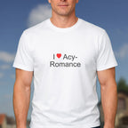 T-shirt I love Acy-Romance porté
