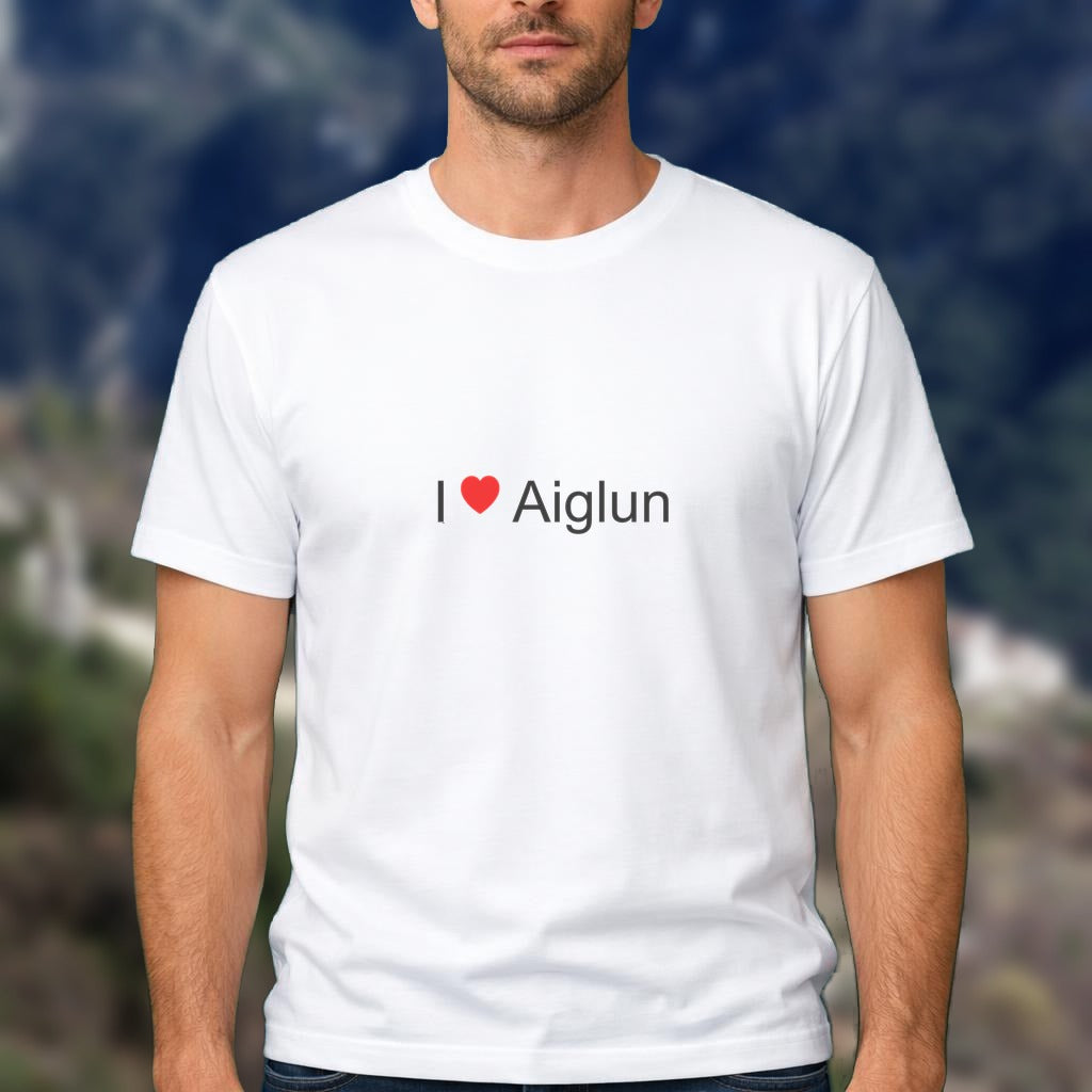 T-shirt I love Aiglun