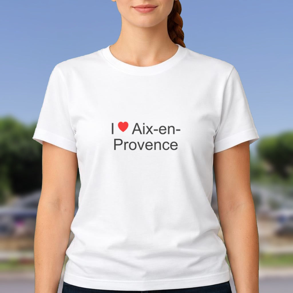 T-shirt I love Aix-en-Provence porté