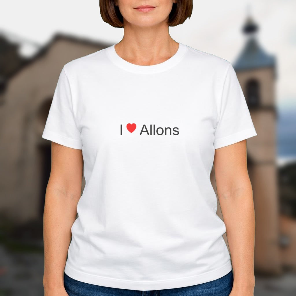 T-shirt I love Allons (04) porté
