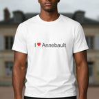 T-shirt I love Annebault porté