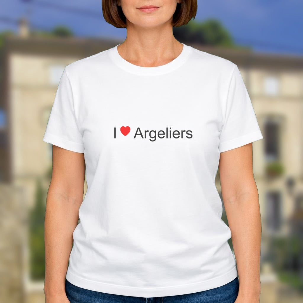 T-shirt I love Argeliers porté