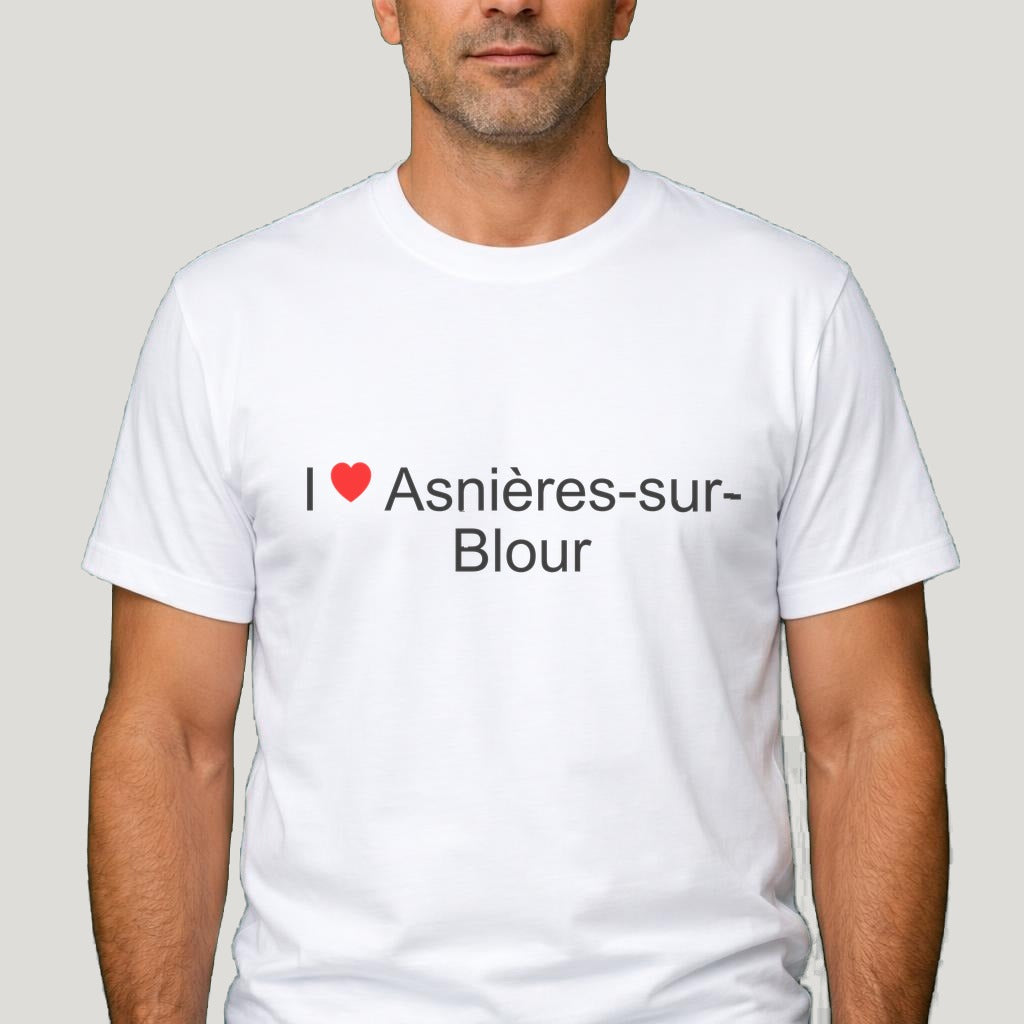 T-shirt I love Asnières-sur-Blour