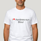 T-shirt I love Asnières-sur-Blour