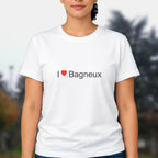T-shirt I love Bagneux (36) porté