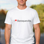 T-shirt I love Baraqueville porté