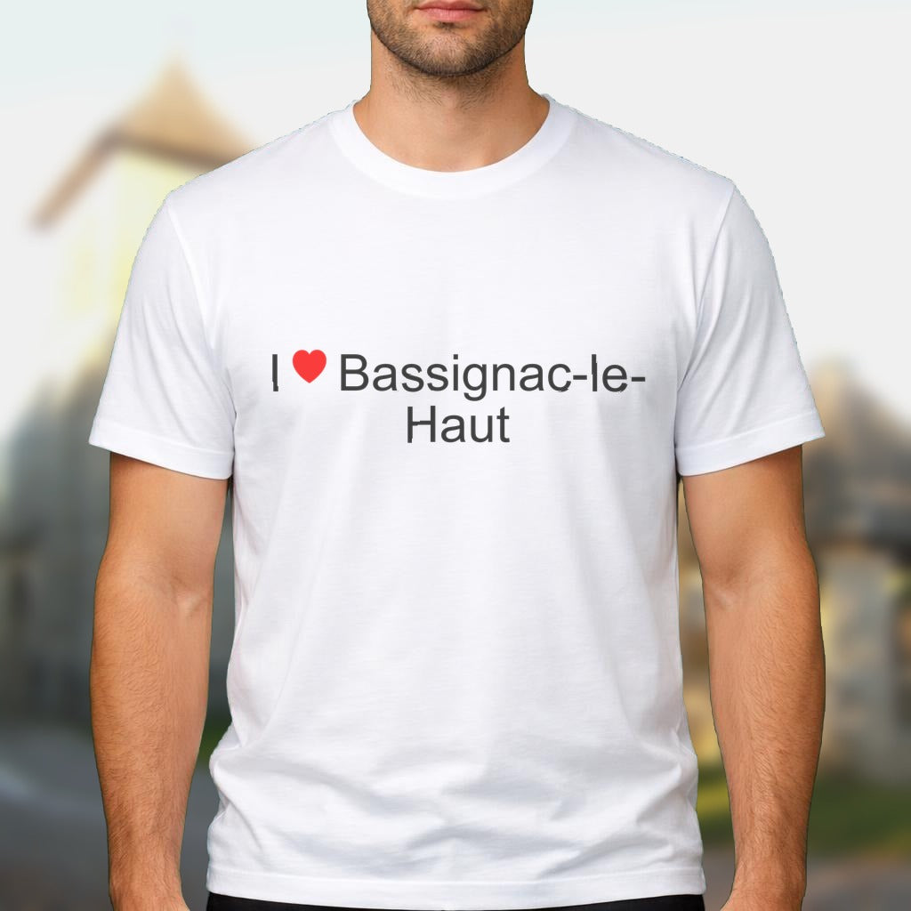 T-shirt I love Bassignac-le-Haut