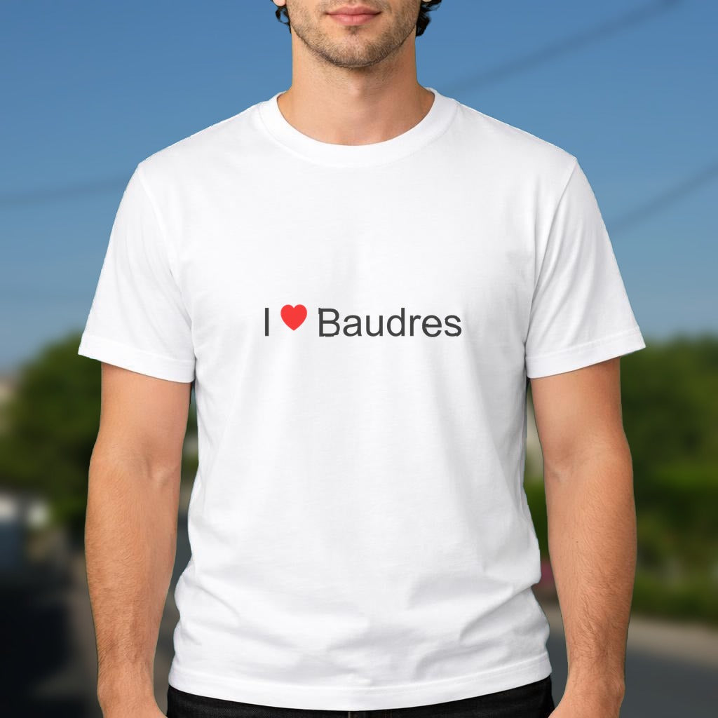 T-shirt I love Baudres