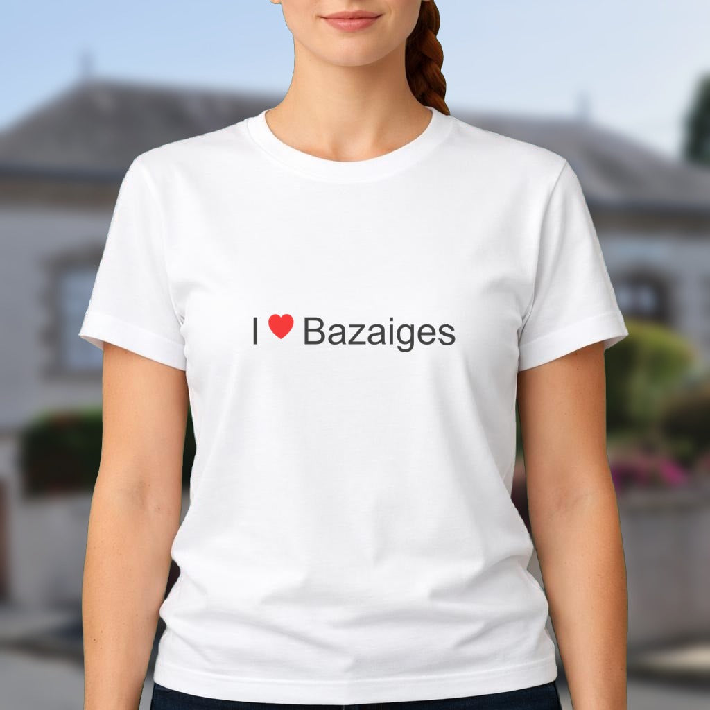 T-shirt I love Bazaiges