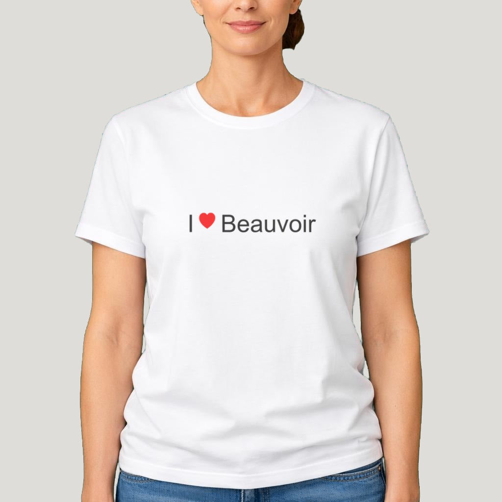 T-shirt I love Beauvoir