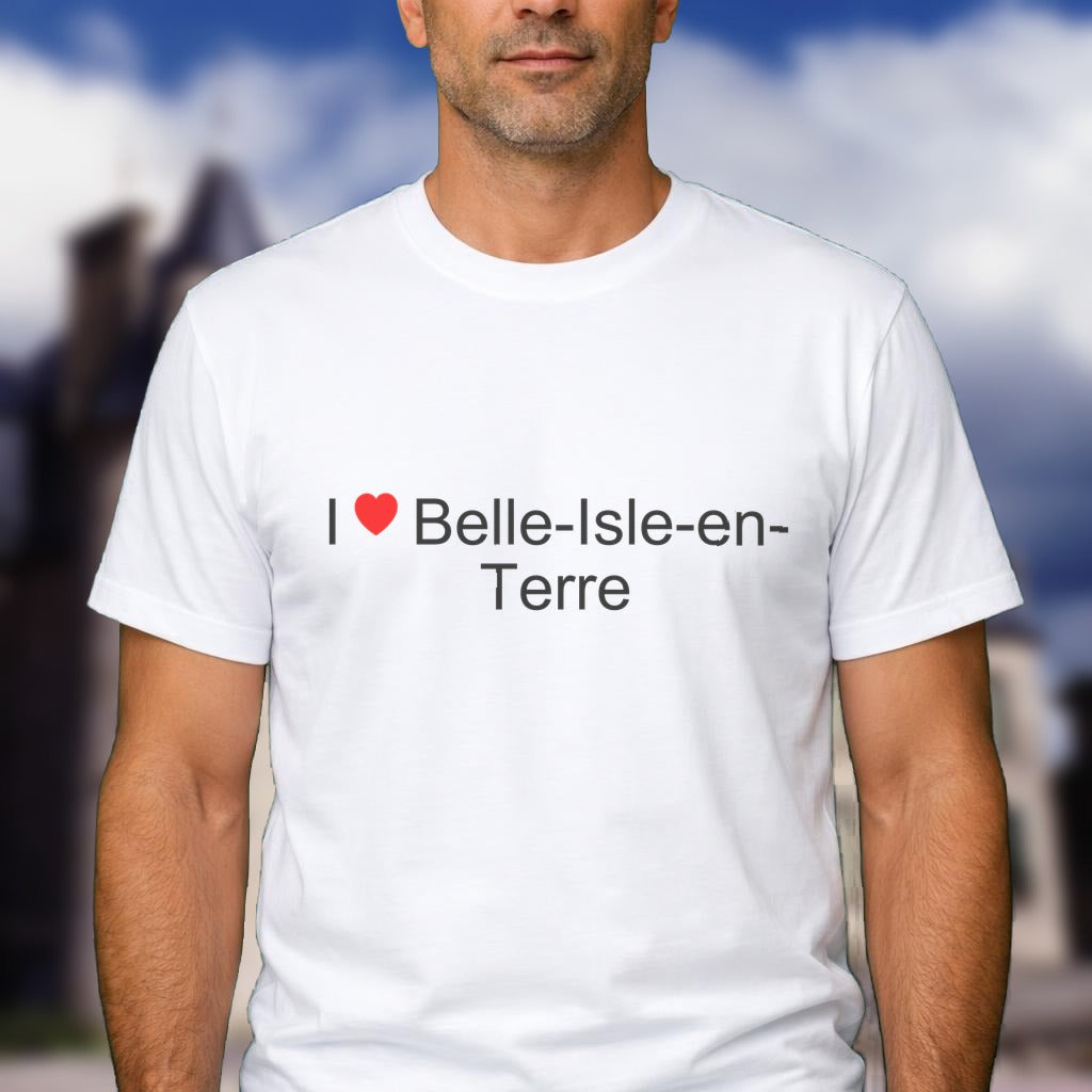 T-shirt I love Belle-Isle-en-Terre