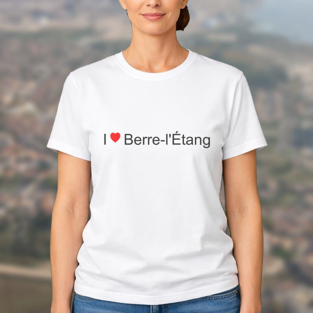 T-shirt I love Berre-l'Étang porté