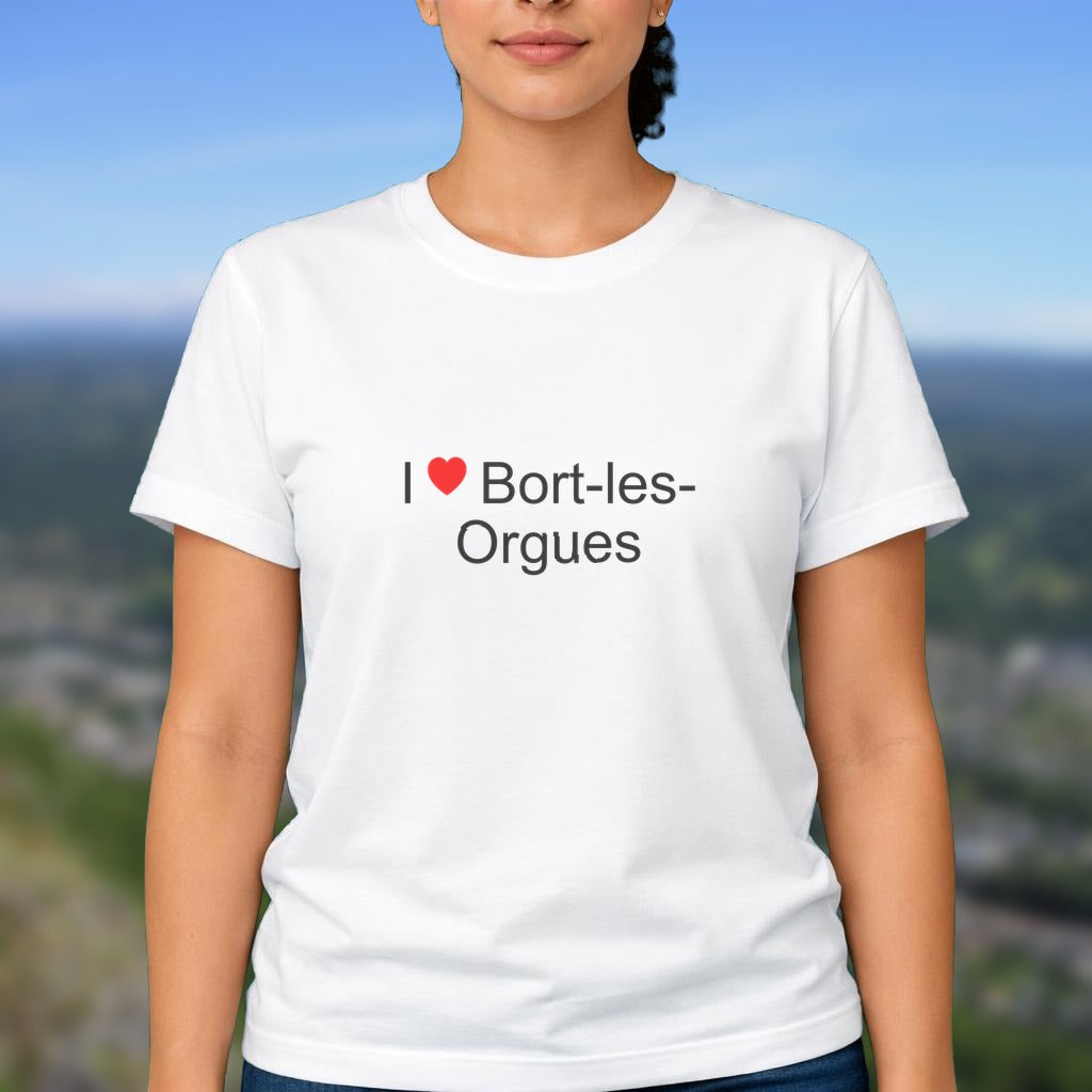 T-shirt I love Bort-les-Orgues