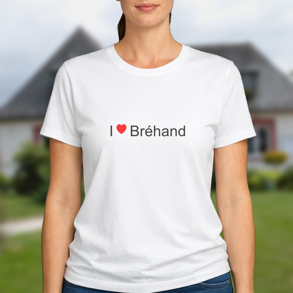 T-shirt I love Bréhand