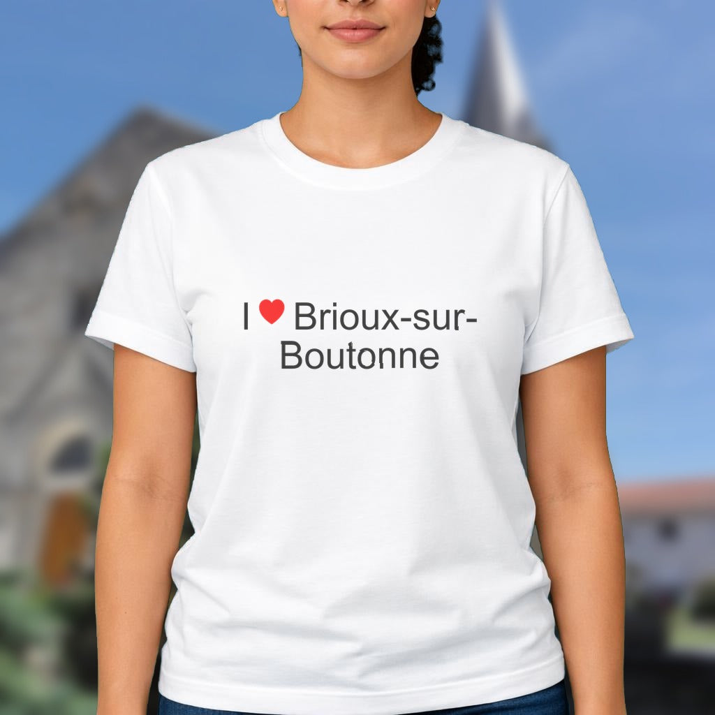 T-shirt I love Brioux-sur-Boutonne