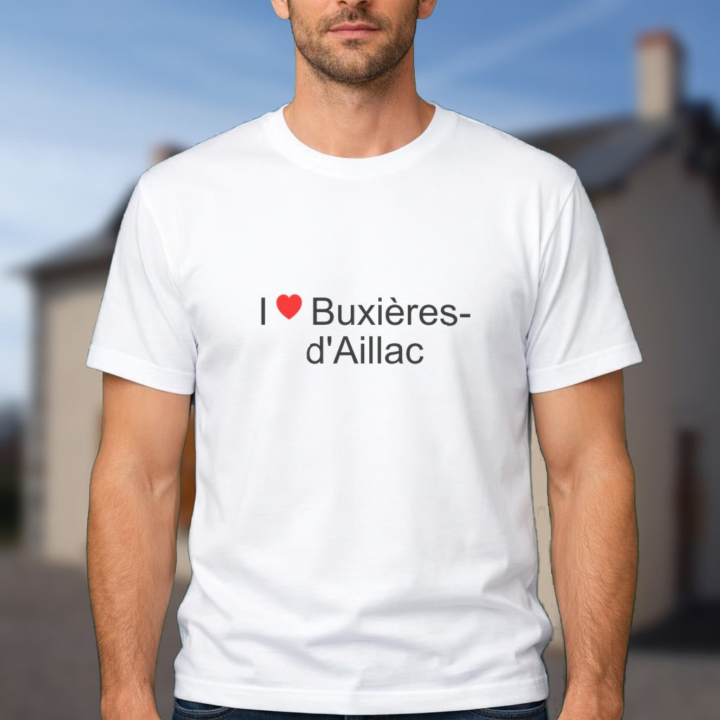 T-shirt I love Buxières-d'Aillac