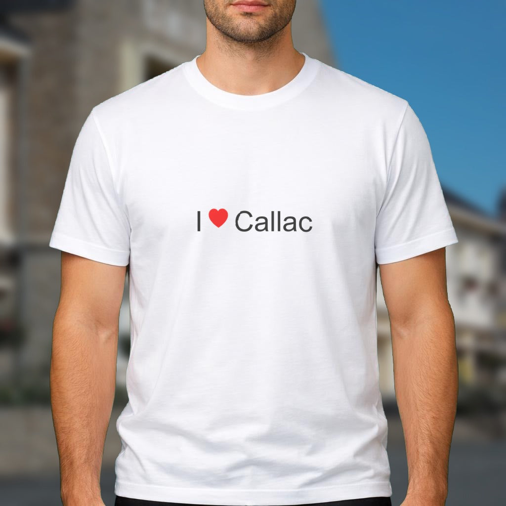 T-shirt I love Callac