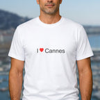 T-shirt I love Cannes porté