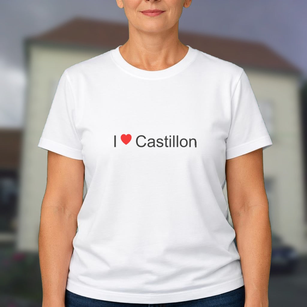 T-shirt I love Castillon (canton d'arthez-de-béarn)