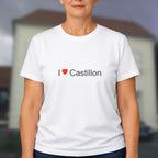 T-shirt I love Castillon (canton d'arthez-de-béarn)