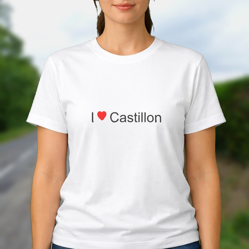 T-shirt I love Castillon (canton de lembeye)