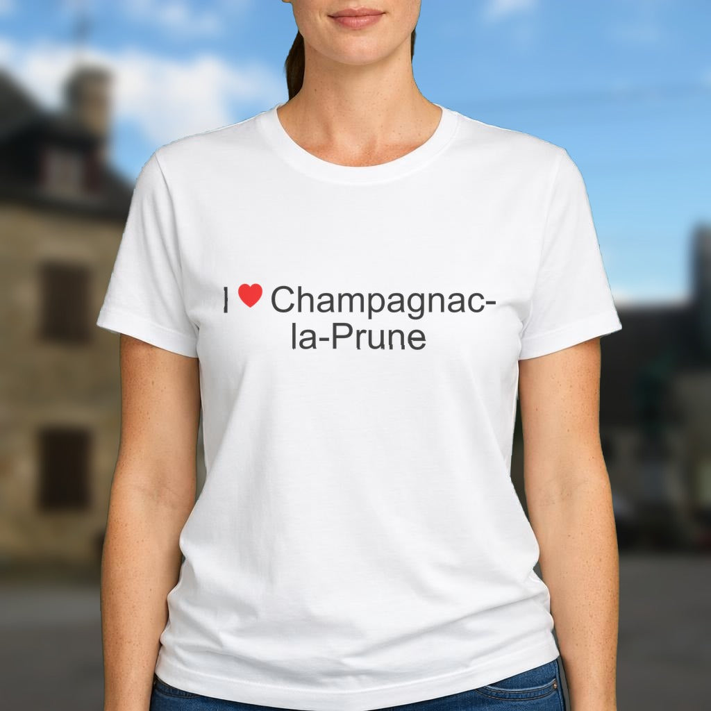 T-shirt I love Champagnac-la-Prune