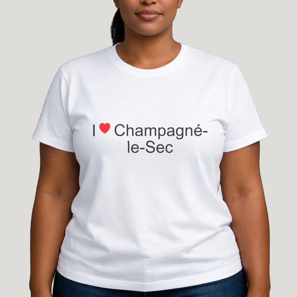 T-shirt I love Champagné-le-Sec