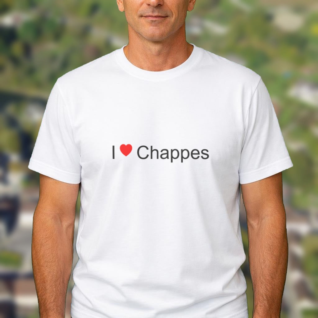 T-shirt I love Chappes (10) porté