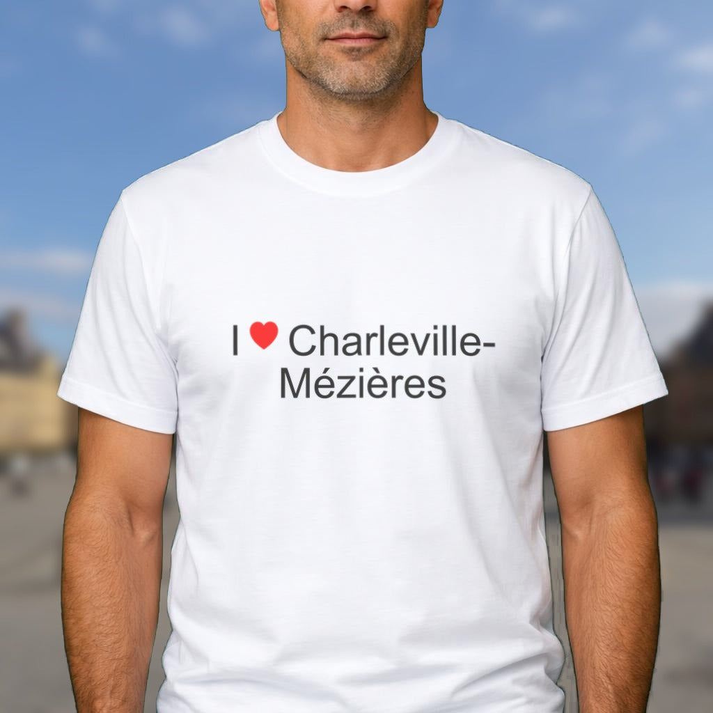 T-shirt I love Charleville-Mézières porté