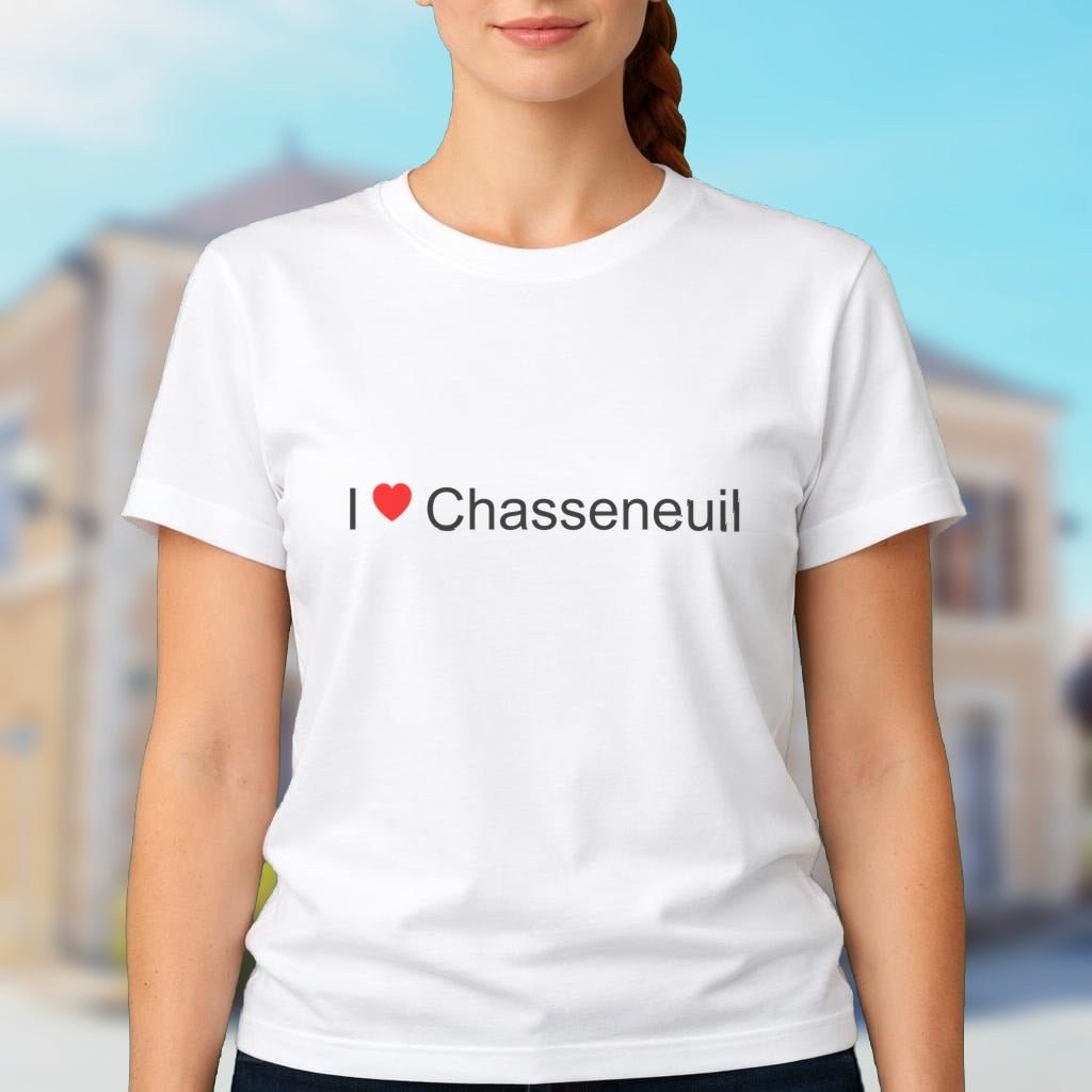 T-shirt I love Chasseneuil