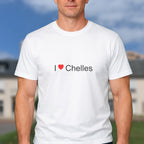 T-shirt I love Chelles porté