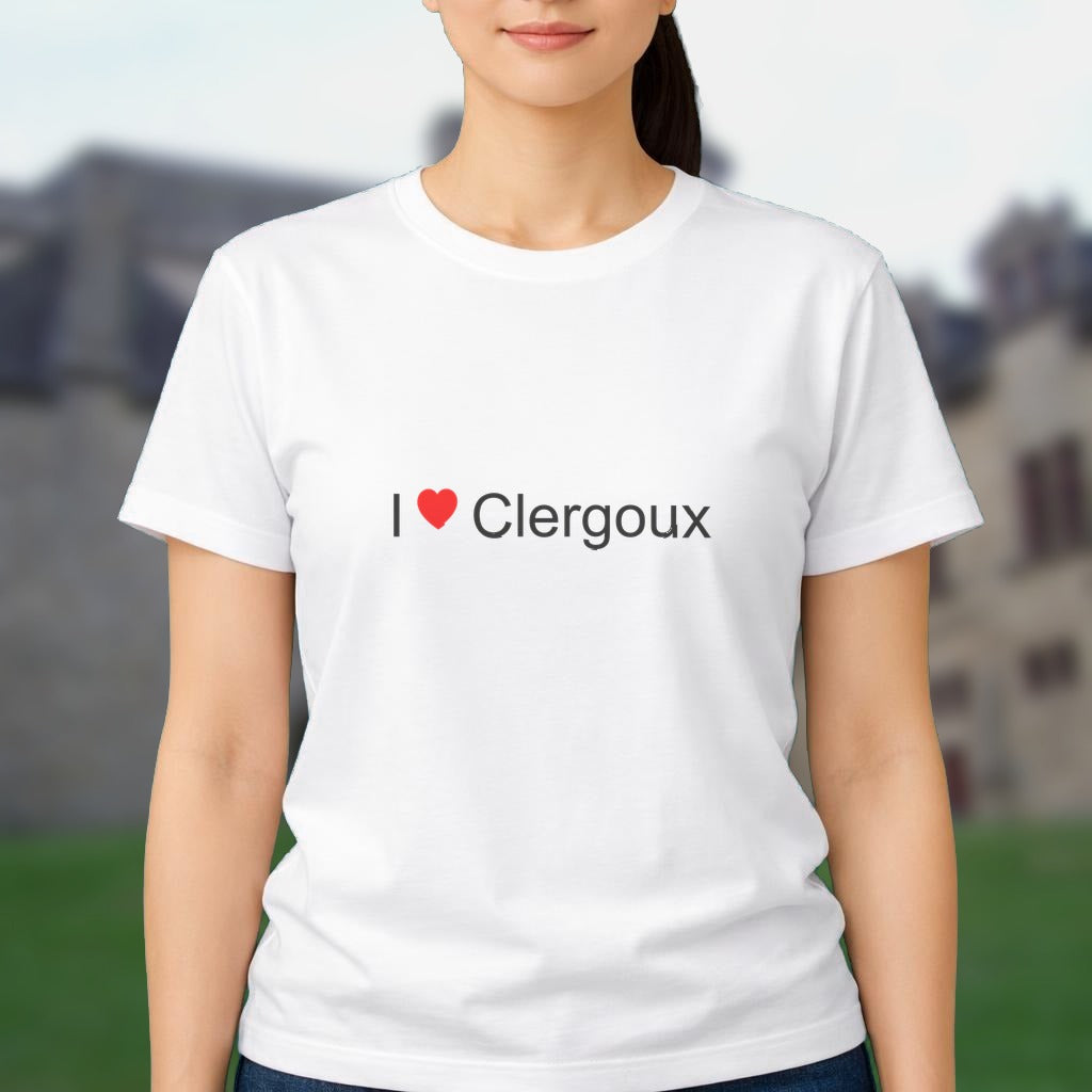 T-shirt I love Clergoux