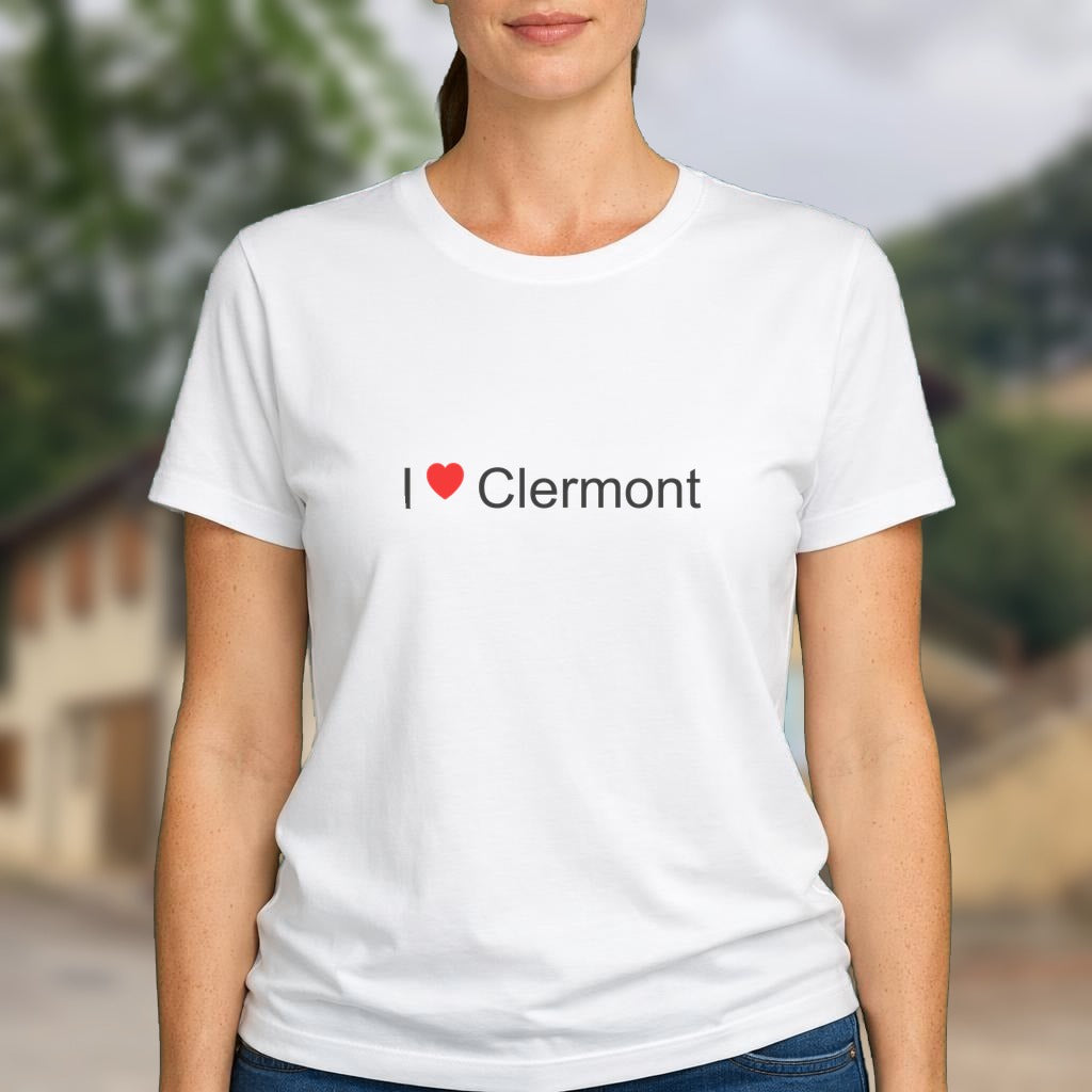 T-shirt I love Clermont