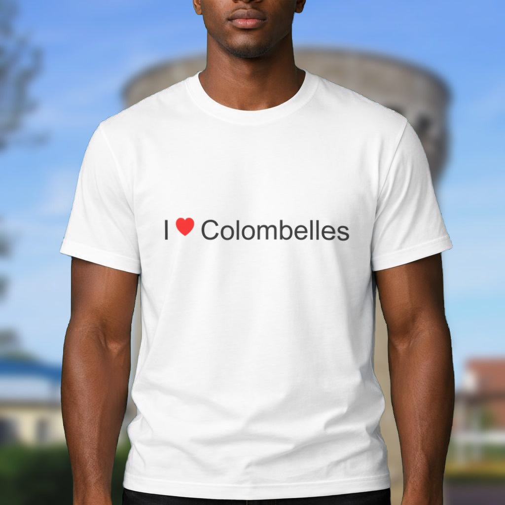 T-shirt I love Colombelles porté