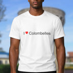 T-shirt I love Colombelles porté
