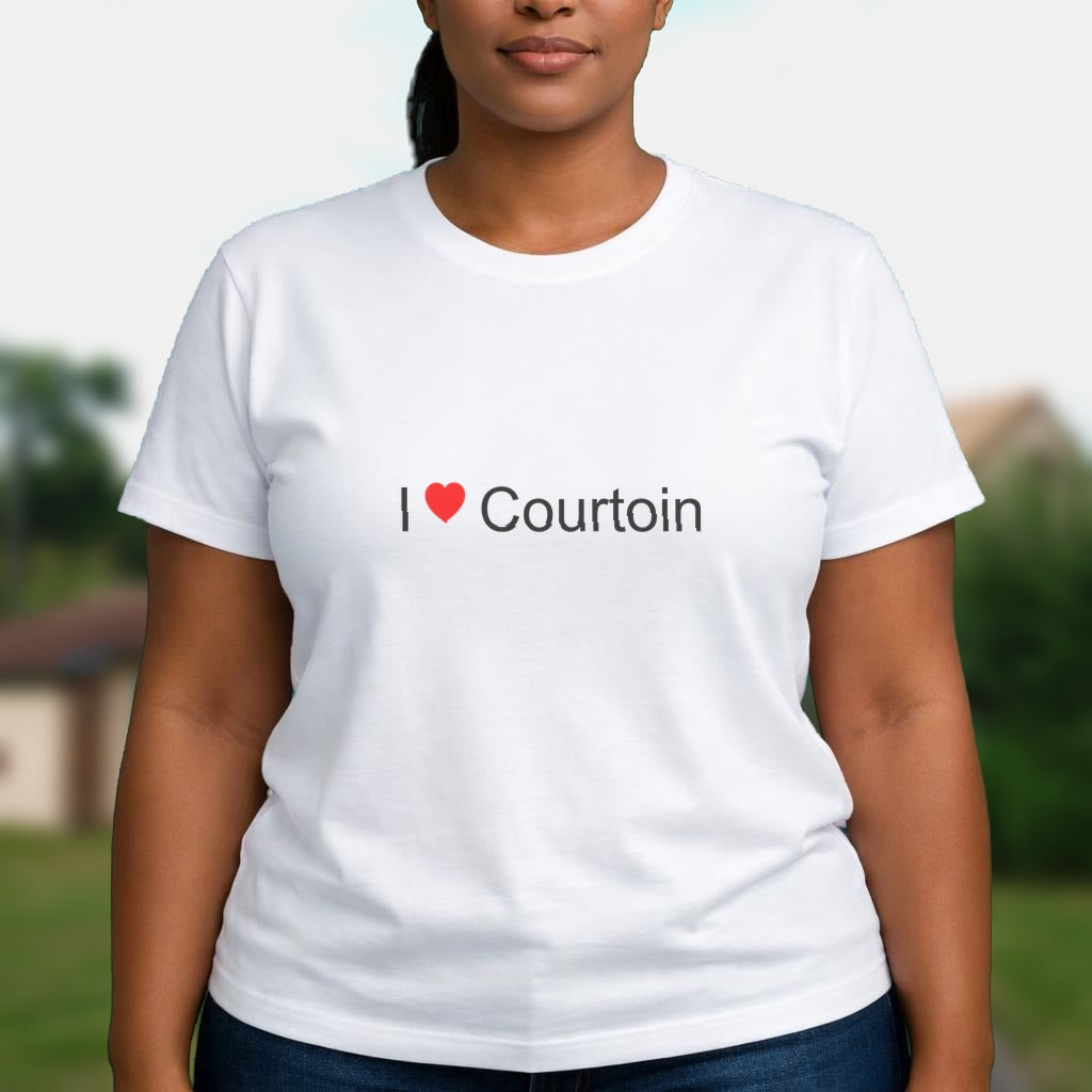 T-shirt I love Courtoin