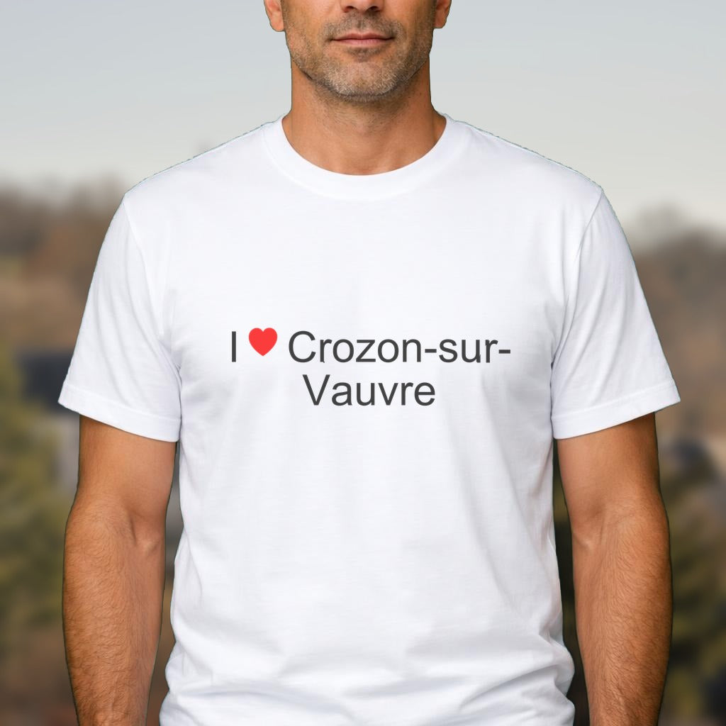 T-shirt I love Crozon-sur-Vauvre
