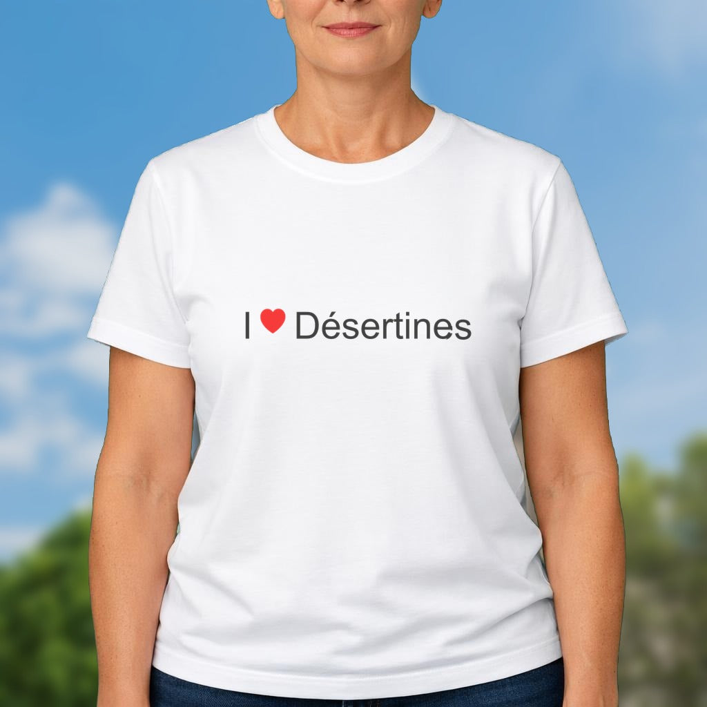 T-shirt I love Désertines (03)