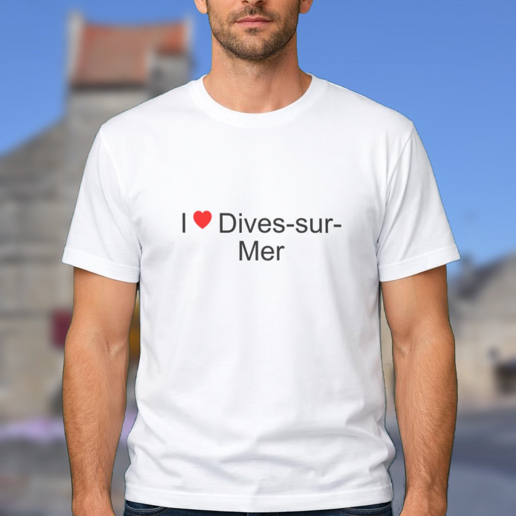 T-shirt I love Dives-sur-Mer porté