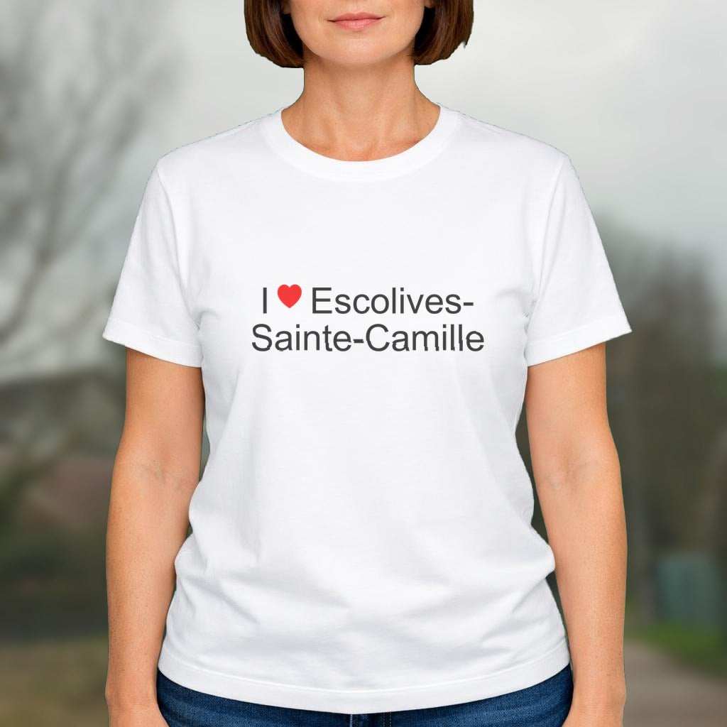 T-shirt I love Escolives-Sainte-Camille
