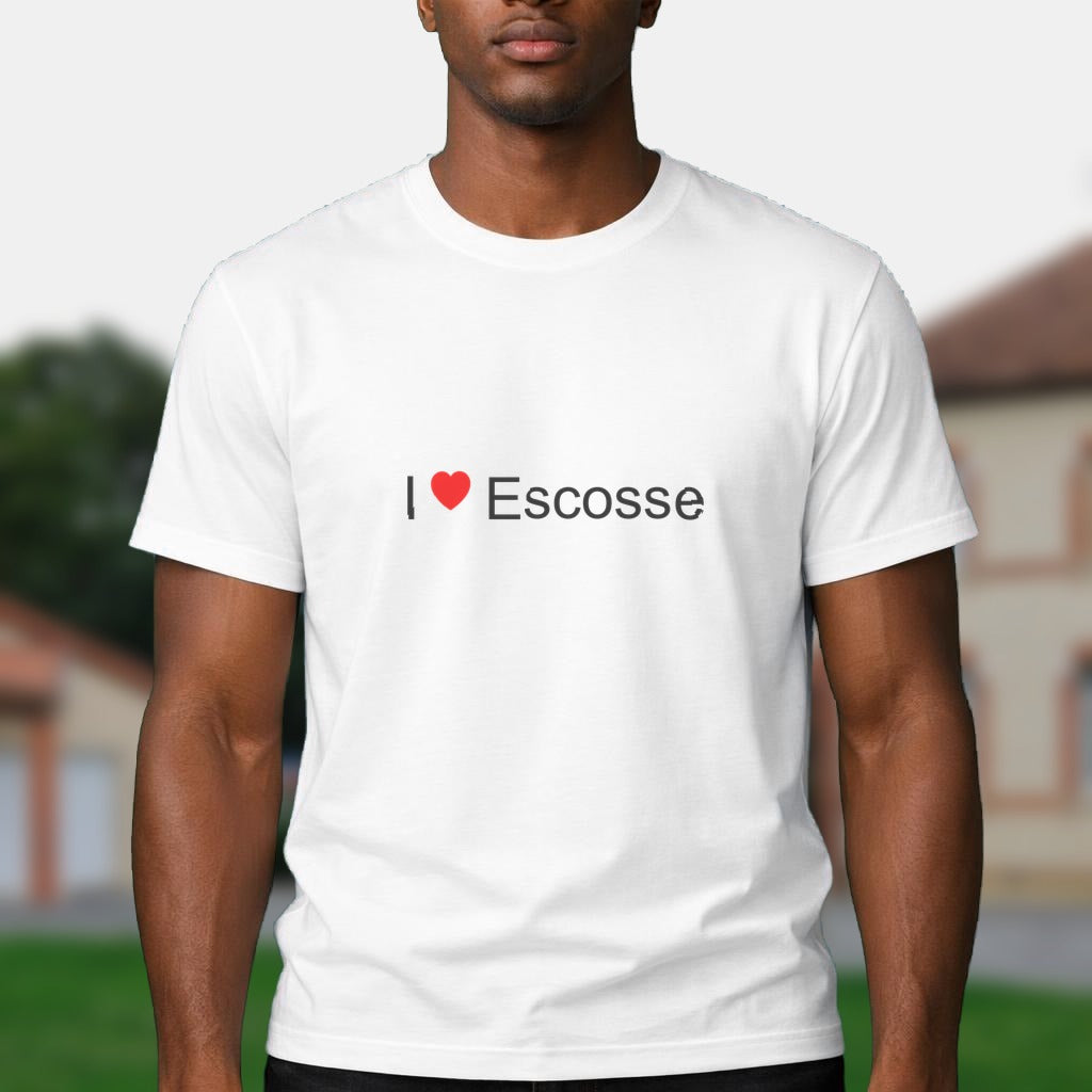 T-shirt I love Escosse