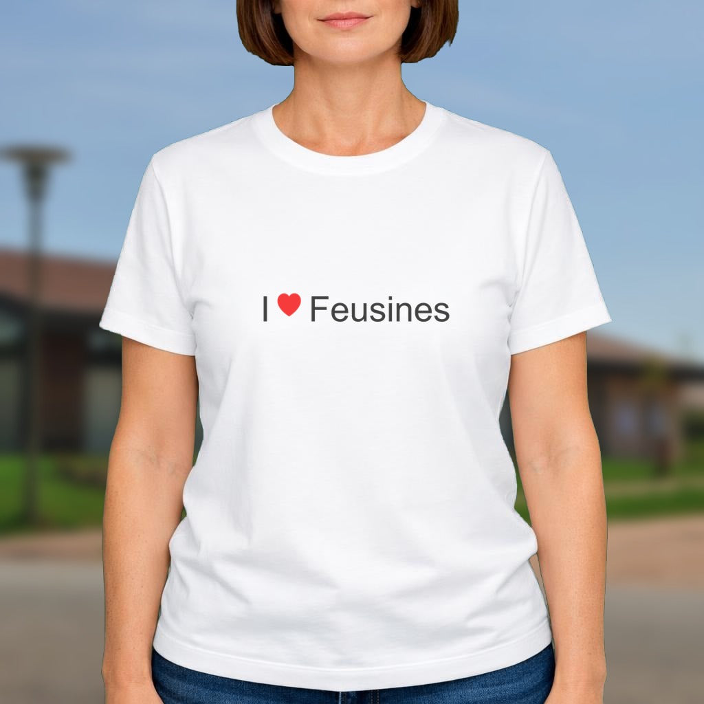 T-shirt I love Feusines