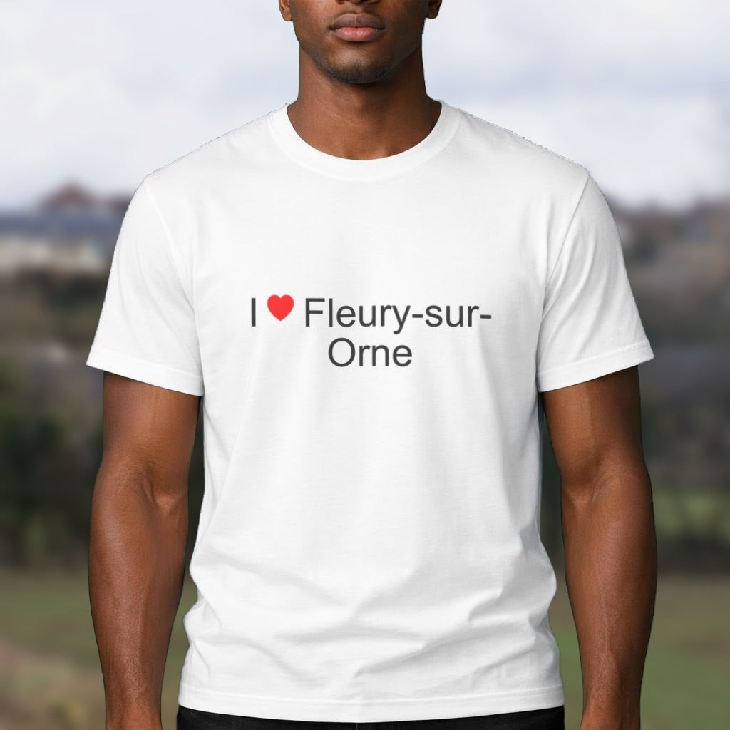 T-shirt I love Fleury-sur-Orne porté