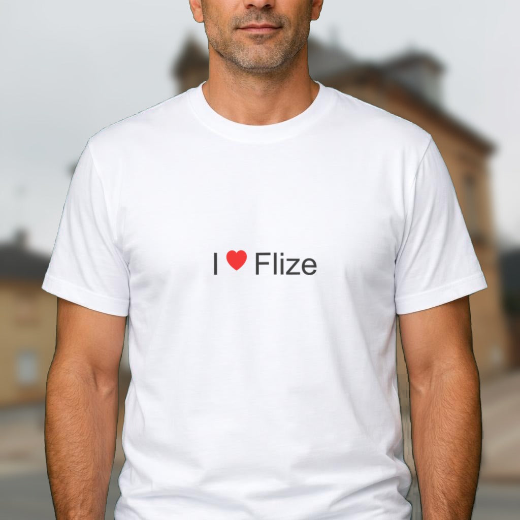 T-shirt I love Flize porté