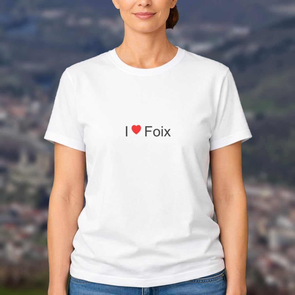 T-shirt I love Foix porté