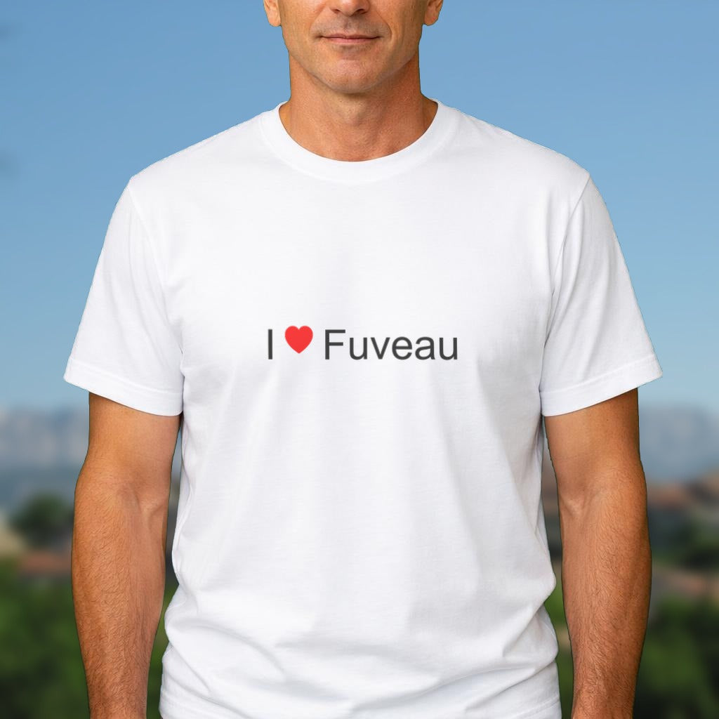 T-shirt I love Fuveau porté